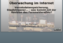 Podiumsdiskussion «Überwachung im Internet»