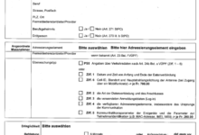 Die Formulare zur Anordnung von Überwachungen des Post- und Fernmeldeverkehrs