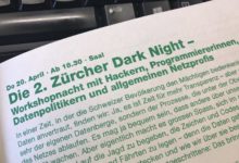 Die 2. Zürcher Dark Night