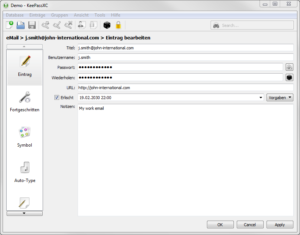 KeePassXC Screenshot