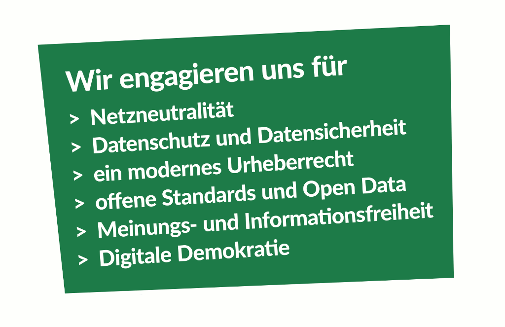 Engagement für digitale Grundrechte