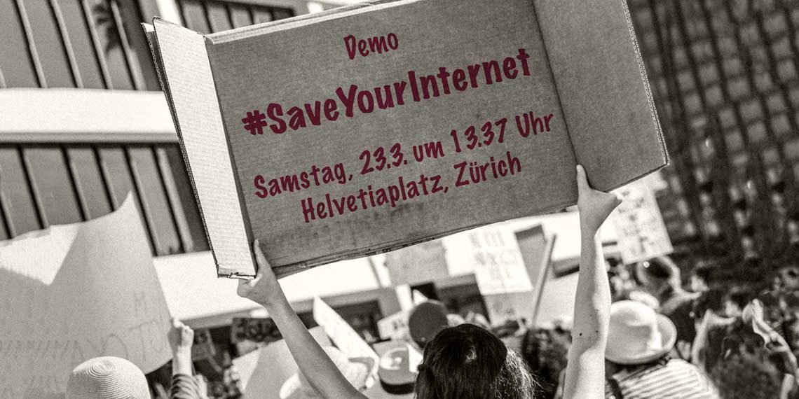 «Rette Dein Internet» am 23. März 2019 auch in Zürich