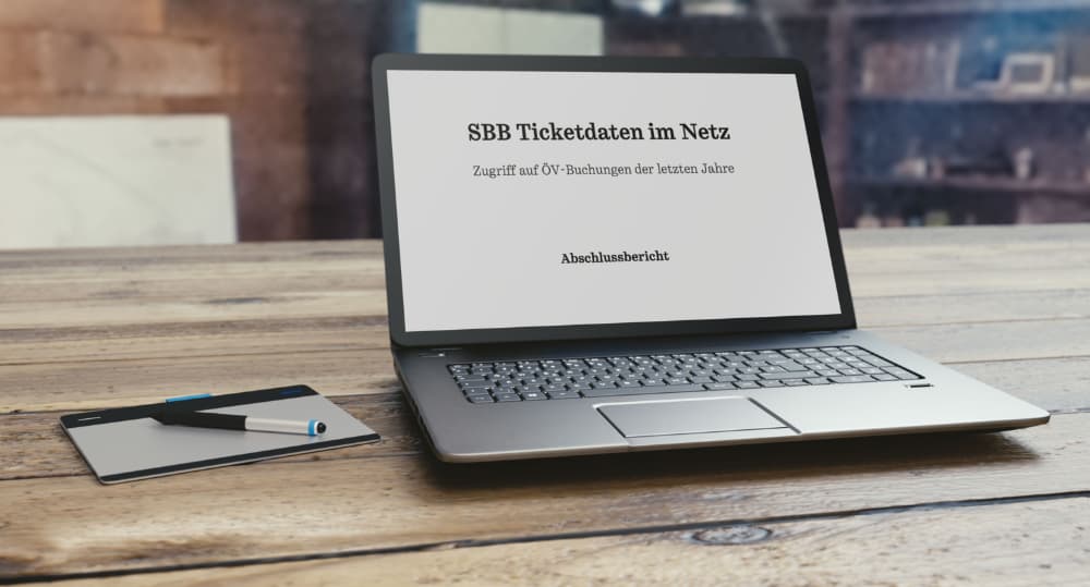 Bericht zu SBB Ticketdaten im Internet
