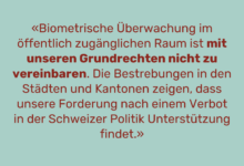 Mehrere Städte und Kantone wollen Gesichtserkennung verbieten